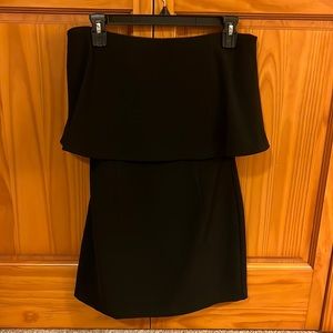 Third Form Black Strapless Mini, Size 8
